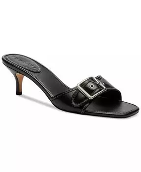 Женские босоножки-слайды Margot Kitten-Heel COACH, черный