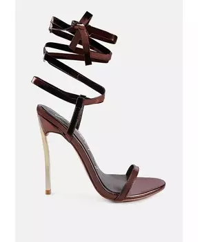 Женские босоножки Smacker Leg Silhouette на шпильке London Rag, золото