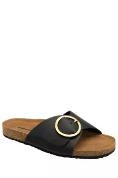 Женские босоножки со стелькой и пряжкой Dunlop, черный