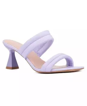 Женские босоножки Sophia на широком каблуке Fashion To Figure, фиолетовый