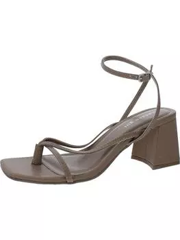 Женские босоножки-стринги Marrvel из искусственной кожи на блочном каблуке Madden Girl, цвет cafe
