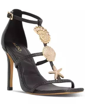 Женские босоножки Summerdate Strappy Seashell Dress Sandals ALDO, черный