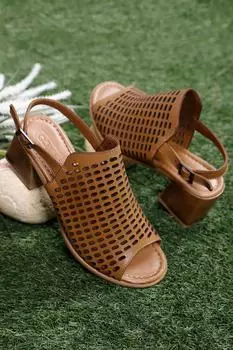 Женские босоножки Taba Antique Gn на каблуке из натуральной кожи GNDER(R), коричневый