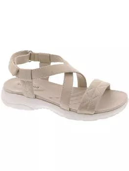 Женские босоножки Treasur 2 на танкетке с ремешком на щиколотке Easy Spirit, цвет light natural/shimmer