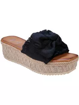 Женские босоножки Trina на платформе с бахромой GC Shoes, черный