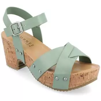 Женские босоножки Tru Comfort Foam Valentina из коллекции Journee, зеленый