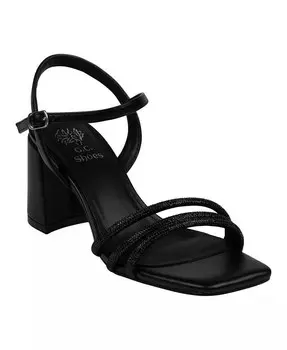 Женские босоножки Tyra на блочном каблуке с украшением GC Shoes, черный