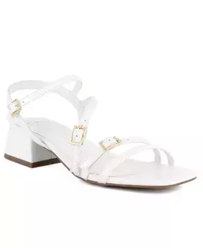 Женские босоножки Unasyn на устойчивом каблуке с ремешками Jones New York, белый