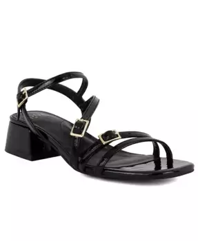 Женские босоножки Unasyn на устойчивом каблуке с ремешками Jones New York, черный