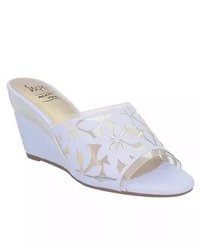 Женские босоножки Vasha на танкетке с цветочным принтом Impo, фиолетовый