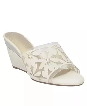 Женские босоножки Vasha на танкетке с цветочным принтом Impo, слоновая кость