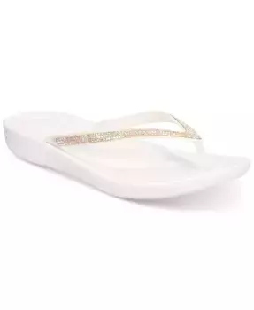 Женские босоножки-вьетнамки Iqushion Sparkle FitFlop, белый