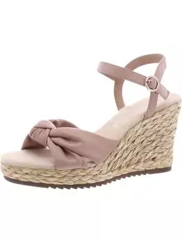 Женские босоножки Wheatley из искусственной кожи на танкетке Anne Klein, цвет nude smooth