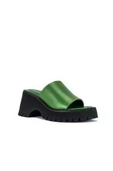 Женские босоножки Winona Wedge Sandal зеленого цвета Free People