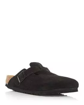 Женские бостонские сабо Birkenstock, цвет Black