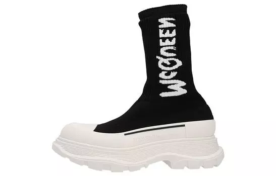Женские ботильоны Alexander McQueen, черный/белый
