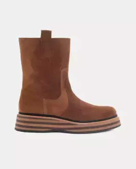 Женские ботильоны Alice из велюра с трехцветной подошвой Pons Quintana, цвет Marrn Caramelo