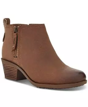 Женские ботильоны Anaya на многоуровневом каблуке с молнией Teva, тан/бежевый