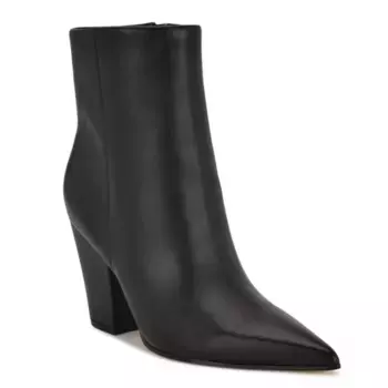 Женские ботильоны Ariza на устойчивом каблуке Nine West, цвет black leather