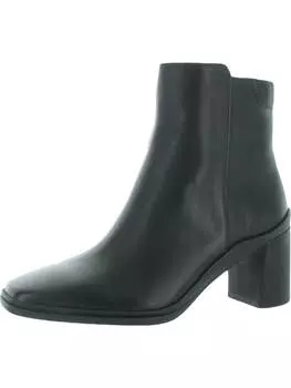 Женские ботильоны AVERY с мягкой стелькой и блочным каблуком Naturalizer, цвет blk wp leather