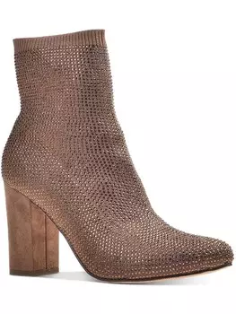 Женские ботильоны Baybe на блочном каблуке со стразами Wild Pair, цвет Bronze Bling