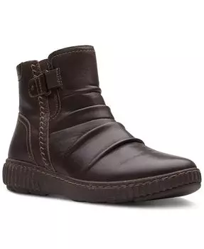 Женские ботильоны Caroline Orchid со сборками Clarks, коричневый
