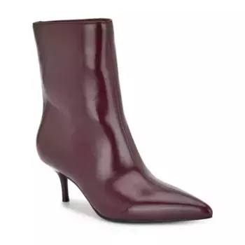 Женские ботильоны Charma с острым носом и небольшим каблуком Nine West, цвет dark red patent