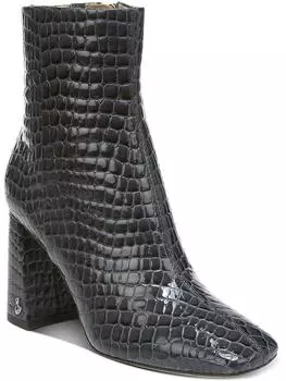 Женские ботильоны Codie с мягкой стелькой и квадратным носком Sam Edelman, цвет blue croc patent