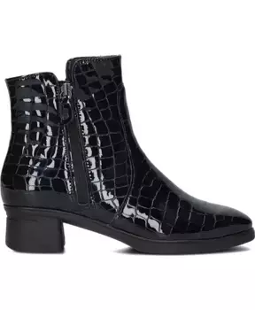 Женские ботильоны Croco на двух молниях синие Hartjes, черный