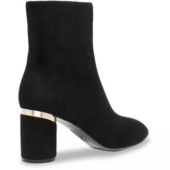 Женские ботильоны Crosby с круглым носком на блочном каблуке Anne Klein, цвет Black Suede