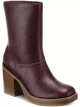 Женские ботильоны Denverr из искусственной кожи с тиснением Sun + Stone, цвет Wine Smooth