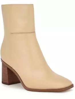 Женские ботильоны Dither с квадратным носком и молнией Nine West, слоновая кость