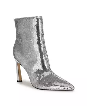 Женские ботильоны до щиколотки Baey с острым носком и зауженным каблуком Nine West, серебро