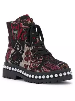 Женские ботильоны Eili с блестками на молнии Jessica Simpson, цвет red multi