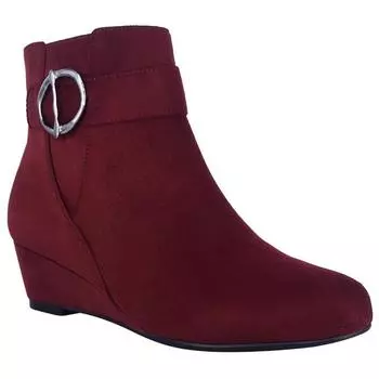 Женские ботильоны Garwin из искусственной замши на танкетке Impo, цвет vino