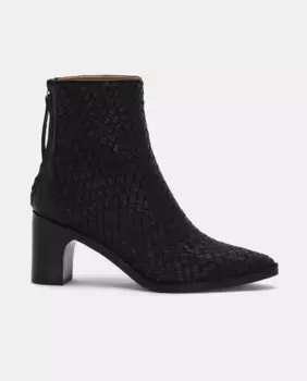 Женские ботильоны Germain из коровьей кожи с черной застежкой-молнией Lottusse, черный