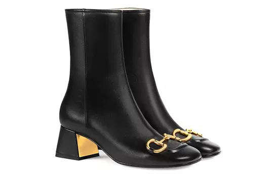Ботильоны женские Gucci Horsebit, черный