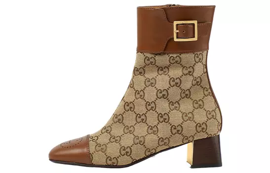 Ботильоны женские Gucci Supreme, коричневый