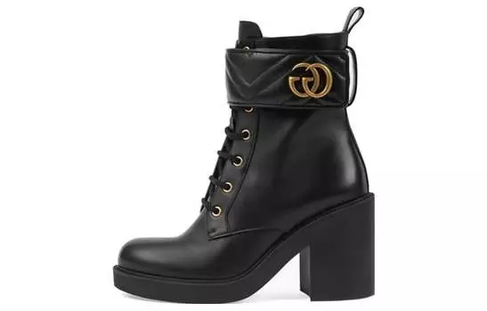 Ботильоны женские Gucci Ankle с логотипом, черный