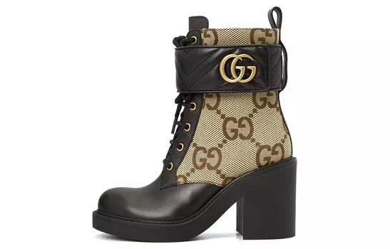 Ботильоны женские Gucci, черный / бежевый