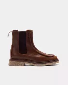 Женские ботильоны из фактурной кожи с отделкой из бисера и резинкой Naguisa, цвет Granate