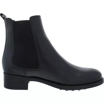 Женские ботильоны из искусственной кожи с круглым носком LA CANADIENNE, черный