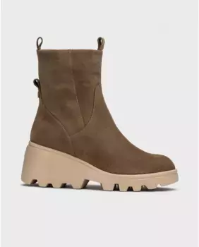 Женские ботильоны из коровьей кожи с ремешками Wonders, коричневый