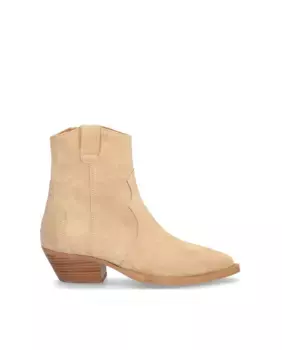 Женские ботильоны из кожи детского шелка с нескользящей подошвой и застежкой-молнией Alpe, натуральный