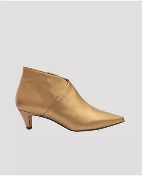 Женские ботильоны из кожи золотого цвета Mr. Mac Shoes, золотой