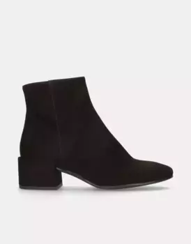 Женские ботильоны из мягкой замши на низком каблуке Pretty Ballerinas, черный