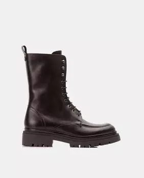 Женские ботильоны из натуральной кожи теленка черного цвета Farrutx, черный