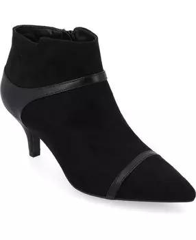 Женские ботильоны из пеноматериала Embrie Tru Comfort с заостренным носком до щиколотки Journee Collection, черный