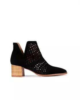 Женские ботильоны из рубленой кожи Popa, черный