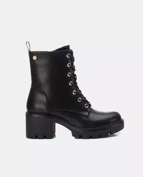 Женские ботильоны из синтетической кожи с зубчатой подошвой и блочным каблуком Xti, черный